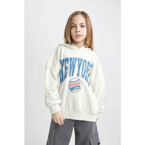 Defacto Girl Oversize Fit Hooded Sweatshirt Slike