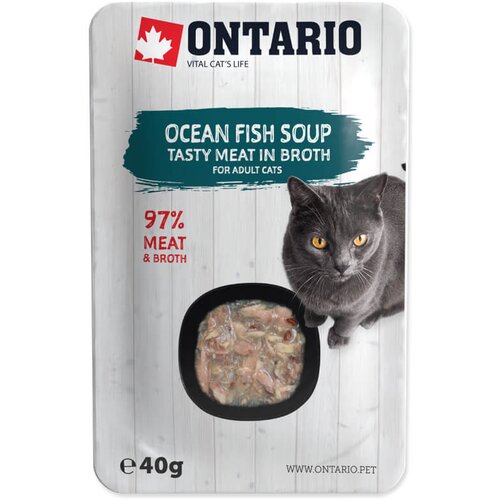 Ontario Cat juha - morska riba in zelenjava 40 g Cene