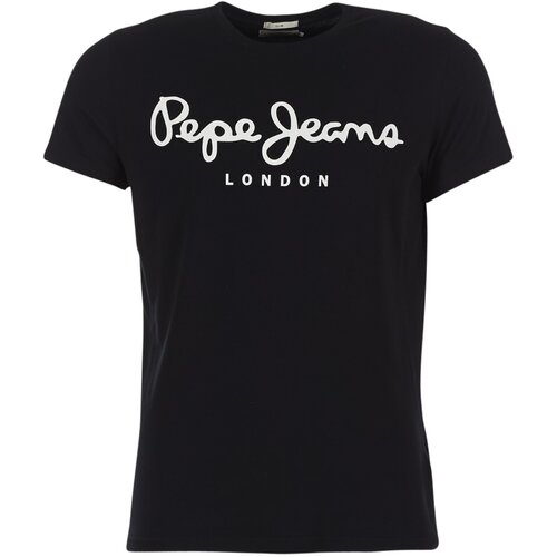 Pepe Jeans Majice s kratkimi rokavi ORIGINAL STRETCH Črna Cene