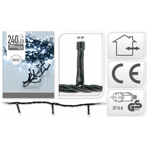  Lanac za novogodišnje lampice 240 led hladno bijeli 18m Cijene