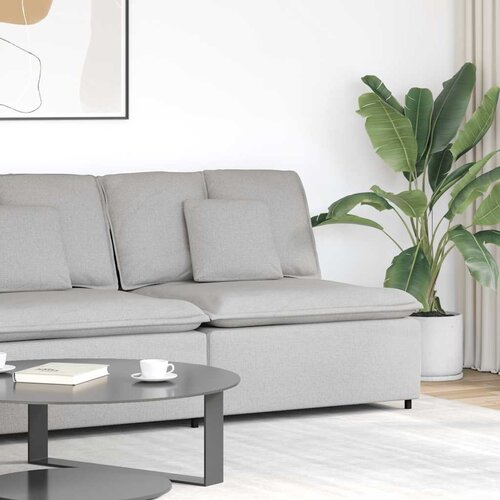  Modularni kutni kauč s jastucima, sivo-bijeli 100 cm Slike