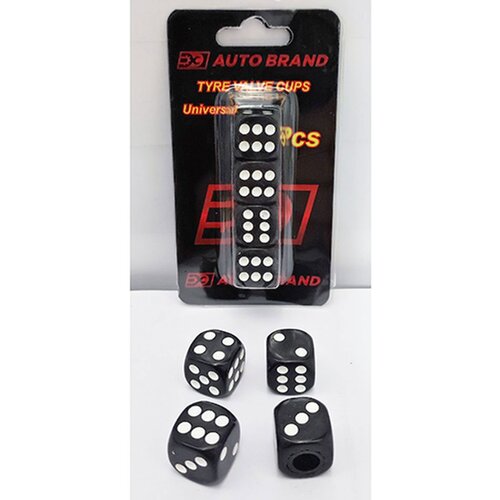 CAR 888 ACCESSORIES kapice ventila crno-bele kockice 4kom Slike