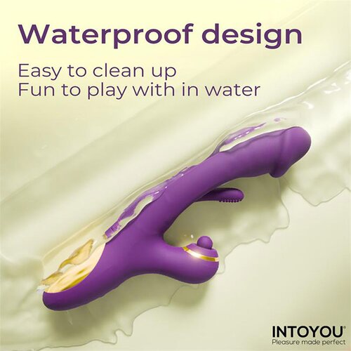 INTOYOU Siter Vibrator with Hitting Ball &amp;amp; Flipping Tongue 3 Motors Purple Slike