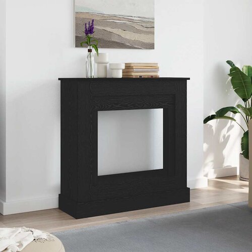 vidaXL Obloga za kamin Črni hrast 90x30x90 cm Inženirski les Cene