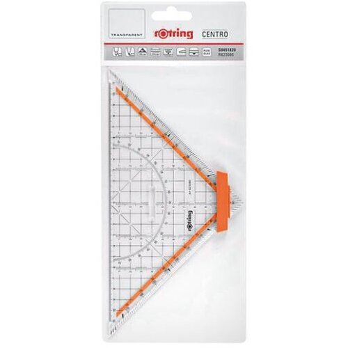 Rotring Geo trikotnik Centro Professional, 22 cm + držalo Cene
