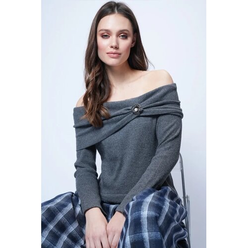 Trend Alacati Stili Ženska bluza Alc-X14721, Antracit Cene