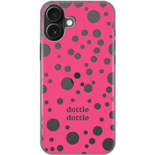 torbica silikonska print skin za iphone 16 plus 6.9 dottie dottie pink Slike