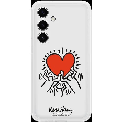 Samsung Galaxy S24+ Flipsuit Case White includes White Keith Haring plate