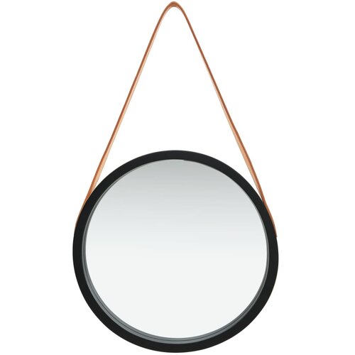 Maison Chic Stensko Ogledalo - Zrcalo - Kozmetično ogledalo s pasom 40 cm črno, (21698220) Cene