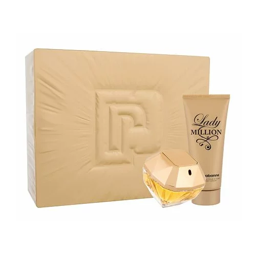 Paco Rabanne Lady Million darovni set parfemska voda 80 ml + losion za tijelo 100 ml za žene