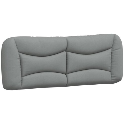Maison Chic posteljno vzglavje - vzglavna omarica - vzglavna stranica svetlo siva 120 cm blago, (21704204) Cene