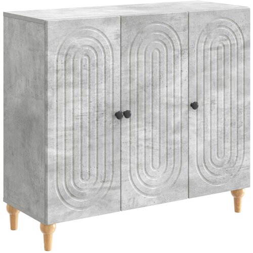 vidaXL Strani šal Betonsko siva 89 x 34,5 x 80 cm Inženirski les, (5000217290) Cene