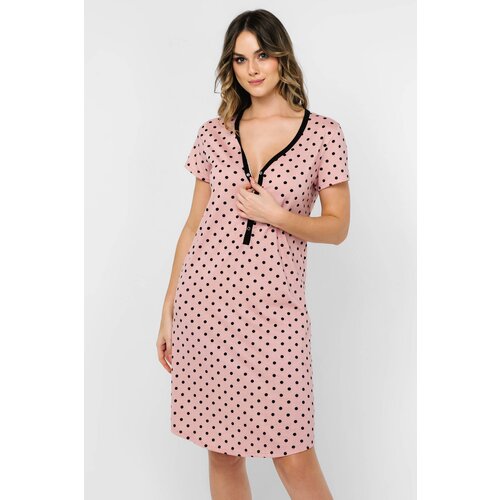Italian Fashion Pamučna spavaćica za trudnice Buscato kratka Slike