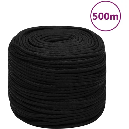 vidaXL Delovna vrv črna 8 mm 500 m polipropilen