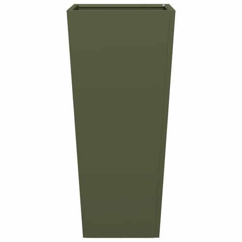  Vrtne sadilice 2 kom maslinastozelene 35x35x75 cm čelične Slike