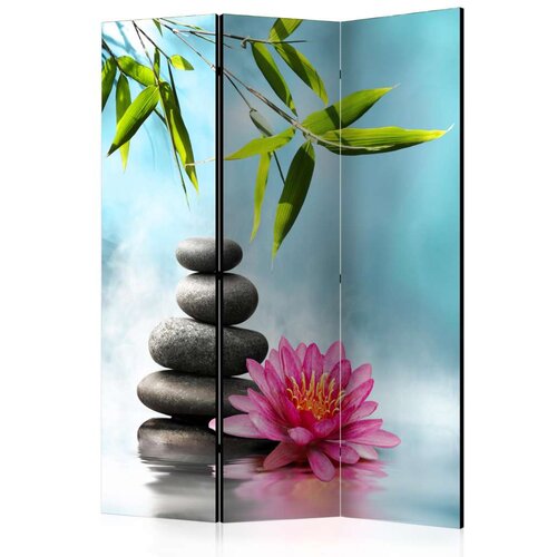  Paravan u 3 dijela - Water Lily and Zen Stones [Room Dividers] 135x172 Cijene