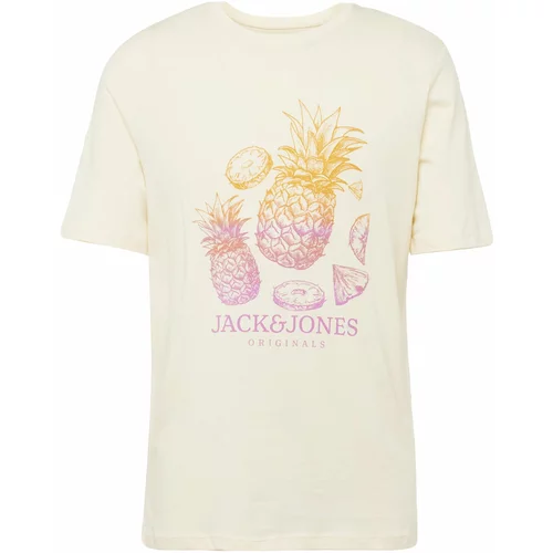 Jack & Jones Majica 'LAFAYETTE' boja pijeska / žuta / roza