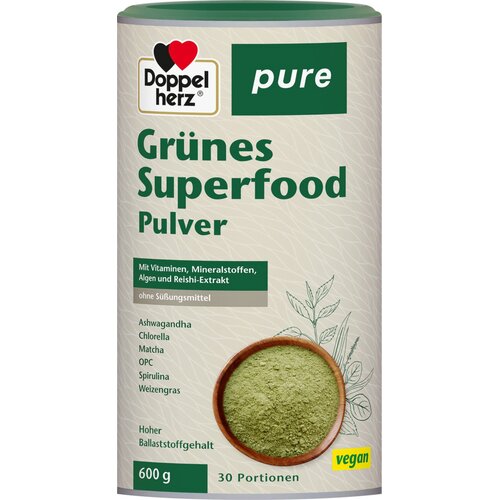Doppelherz pure zeleni superfood v prahu - 600 g Cene