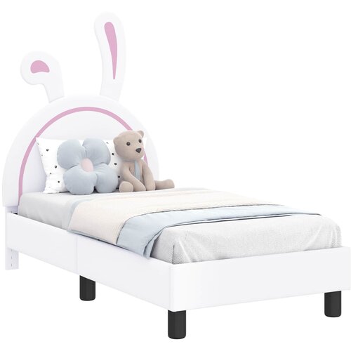  Okvir kreveta za malu djecu s naslonom Bijelo 70 x 140 cm PU Slike