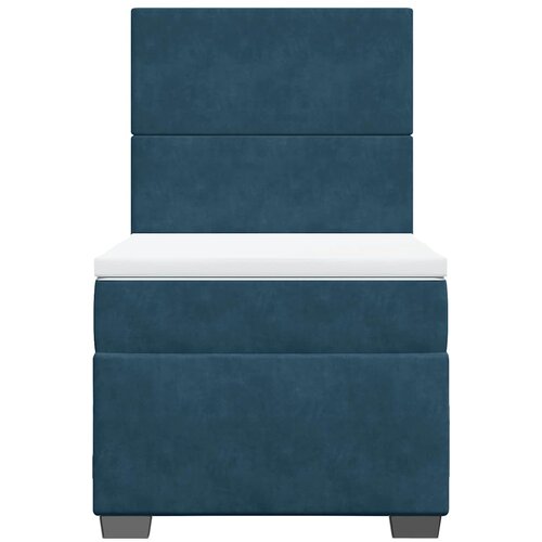 Box spring krevet s madracem plavi 90x200 cm bar&amp;scaron;unasti Slike