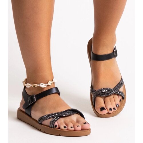 D/CEO Black sandals on a block heel Millo Cene
