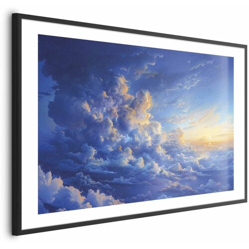  Plakat When the Sky Becomes Canvas: A Masterpiece of Nature in the Clouds 90x60 Crni okvir s margom Cijene