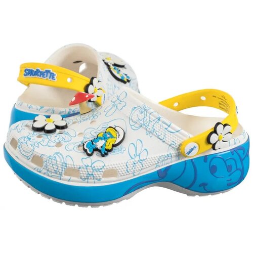 Crocs Ženske papuče Smurfs 210822-90H, Bele Cene