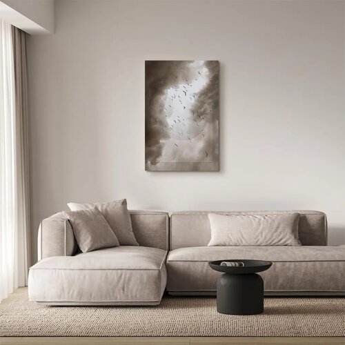  Slika - Birds in the Clouds (1 Part) Vertical 80x120 Premium Print Slike