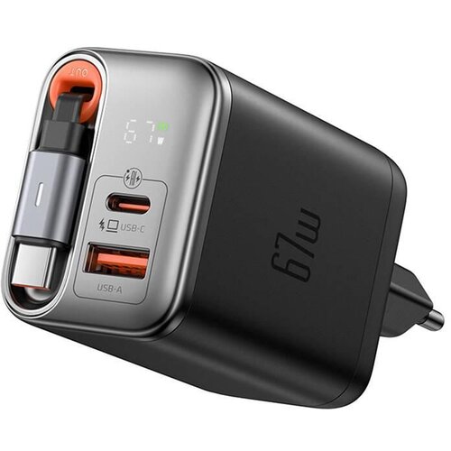 McDodo CH-4100 ZIDNI PUNJAČ 67W 1C+1A GaN SA UGRAĐENIM KABLOM USB-C NA Izvlačenje 65cm Cene