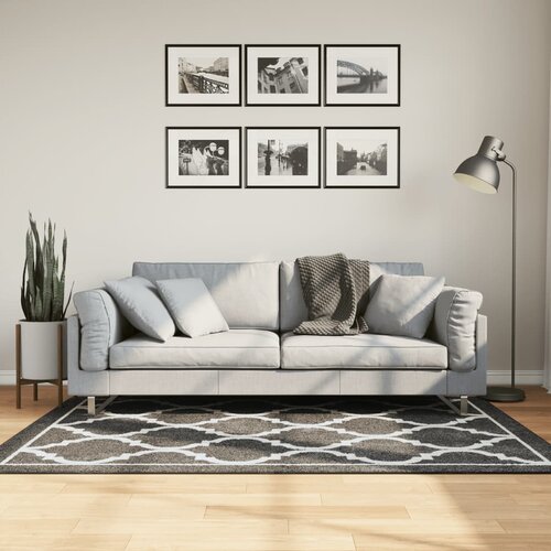  Perivi tepih crno-bijeli 120 x 180 cm Cijene