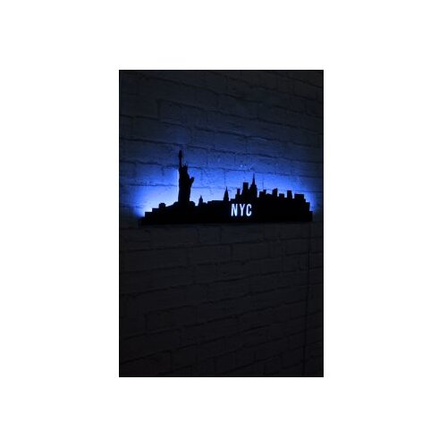 WALLXPERT zidna LED dekoracija NYC Skyline Blue Cene