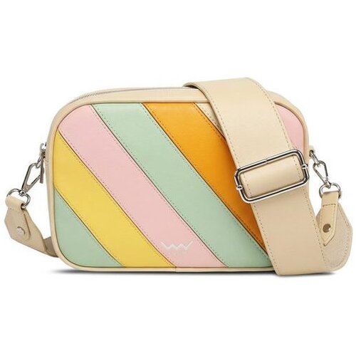 Vuch Crossbody torba Massimo Striped Beige, 16 x 23 cm Cene