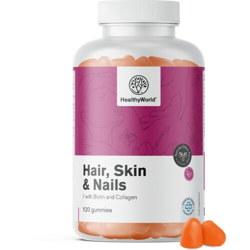  Hair, Skin & Nails with Biotin and Collagen - 120 gum. bomb. Cene