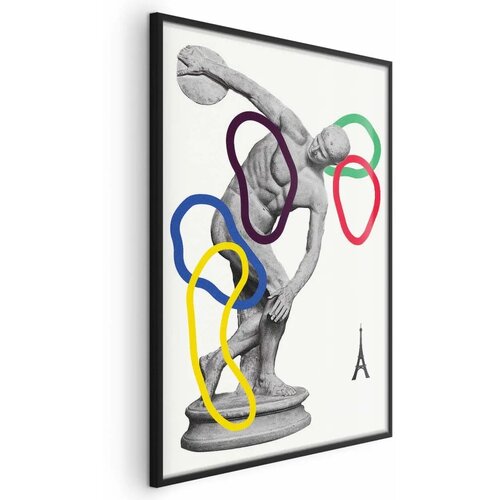  Plakat - Collage Graphic - Discus Thrower - Sculpture 60x90 Crni okvir Cijene