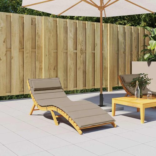  Jastuk za ležaljku smeđesivi 180x60x4 cm od tkanine Oxford Slike