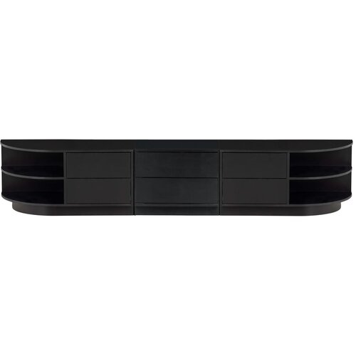 WOOOD Crni TV set od masivnog bora 206x40 cm Finca – Cijene