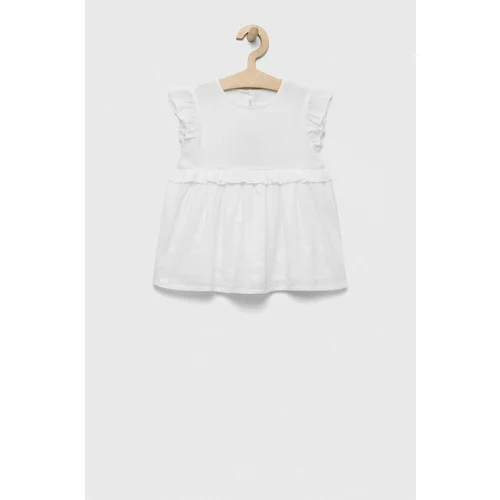 United Colors Of Benetton Obleka za dojenčka bela barva