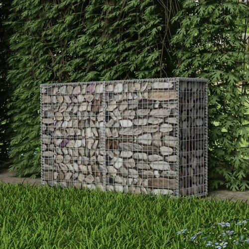 VidaXL Gabionska ko&amp;scaron;ara iz pocinkanega jekla 150x50x100 cm Slike