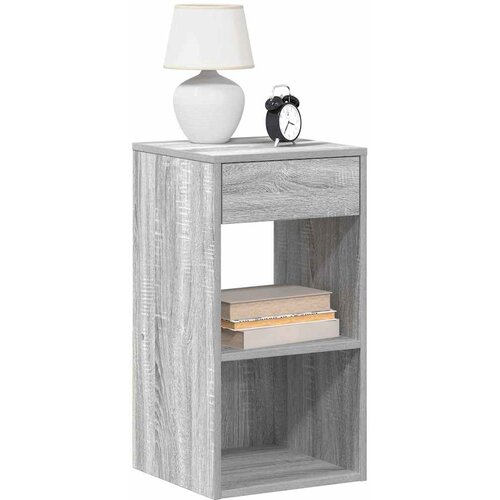  Noćni ormarići s ladicom 2 kom siva sonoma 35x34x66,5 cm Cijene