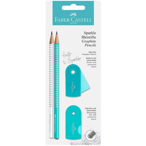 Faber-Castell Set Faber-Castell Sparkle, bel turkizen Cene