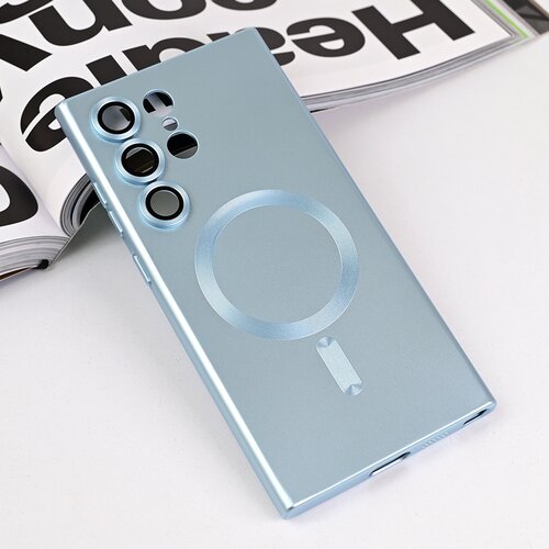  Torbica Magsafe Chrome za Samsung S928B Galaxy S24 Ultra plava Slike