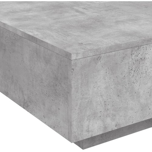  Stolić za kavu siva boja betona 80x80x31 cm konstruirano drvo Slike