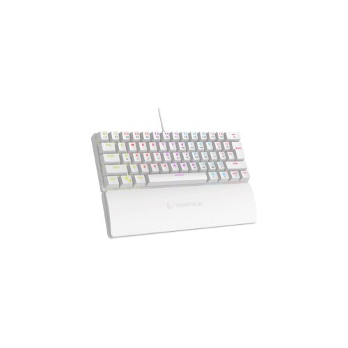  Tastatura gaming RAMPAGE PLOWER K60 White US Layout Wrist Support Blue Switch Gaming Keyboard Slike
