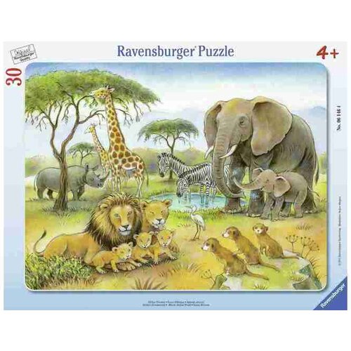 Ravensburger 30 delna sestavljanka Afriške živali, savana 061464 Cene