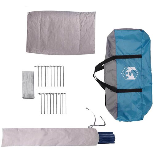  Teepee &amp;scaron;ator za 10 osoba Plava i siva 567 x 470 x 242 cm Slike