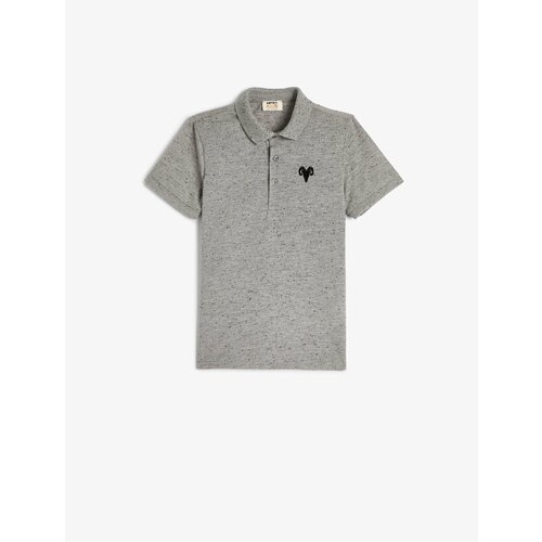Koton Polo T-Shirt Short Sleeve Buttoned Embroidered Detailed Slike