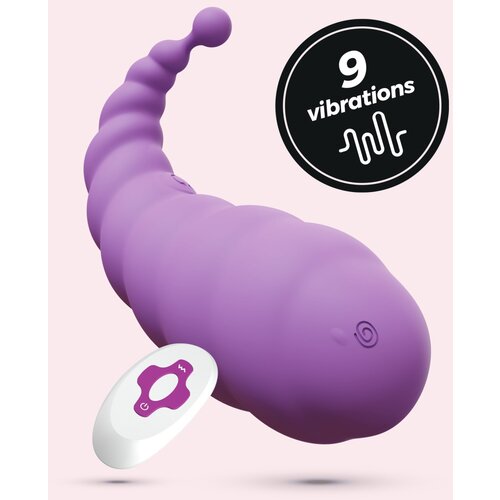 Crushious COCOON RECHARGEABLE VIBRATING EGG WITH WIRELESS REMOTE CONTROL PURPLE Cene