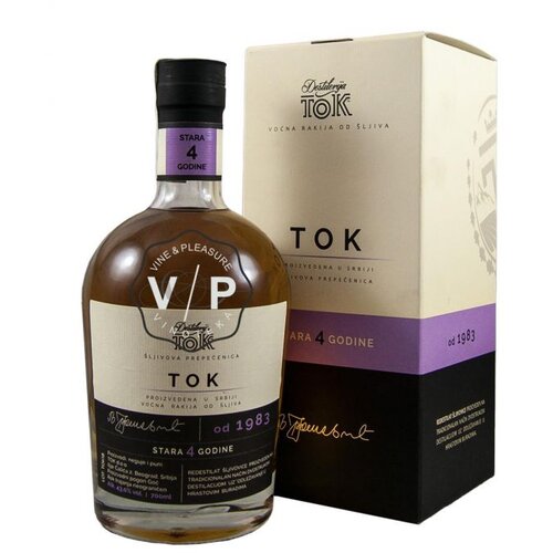 TOK Rakija &Scaron;ljiva, 4 godine, Gift Box, 0.7l Cene