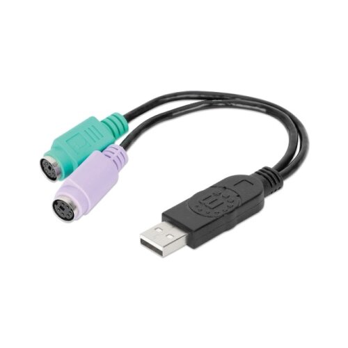 Manhattan 179027 USB 2.0 - 2x PS/2 USB adapter Cene