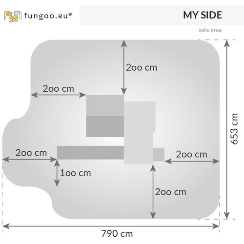 Fungoo Kućica MYSIDE - drveno dječje igrali&amp;scaron;te Slike